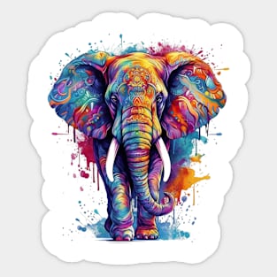 Colorful Elephant #2 Sticker